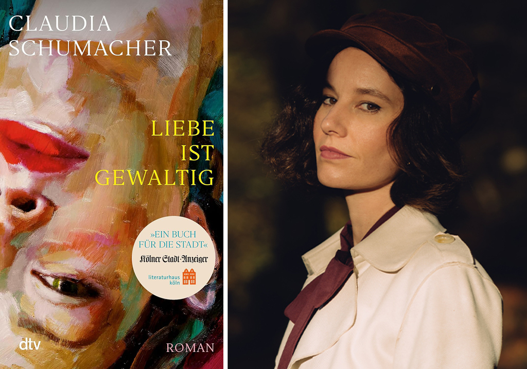 Collage aus dem Porträt der Autorin und dem Cover ihres neuen Buches