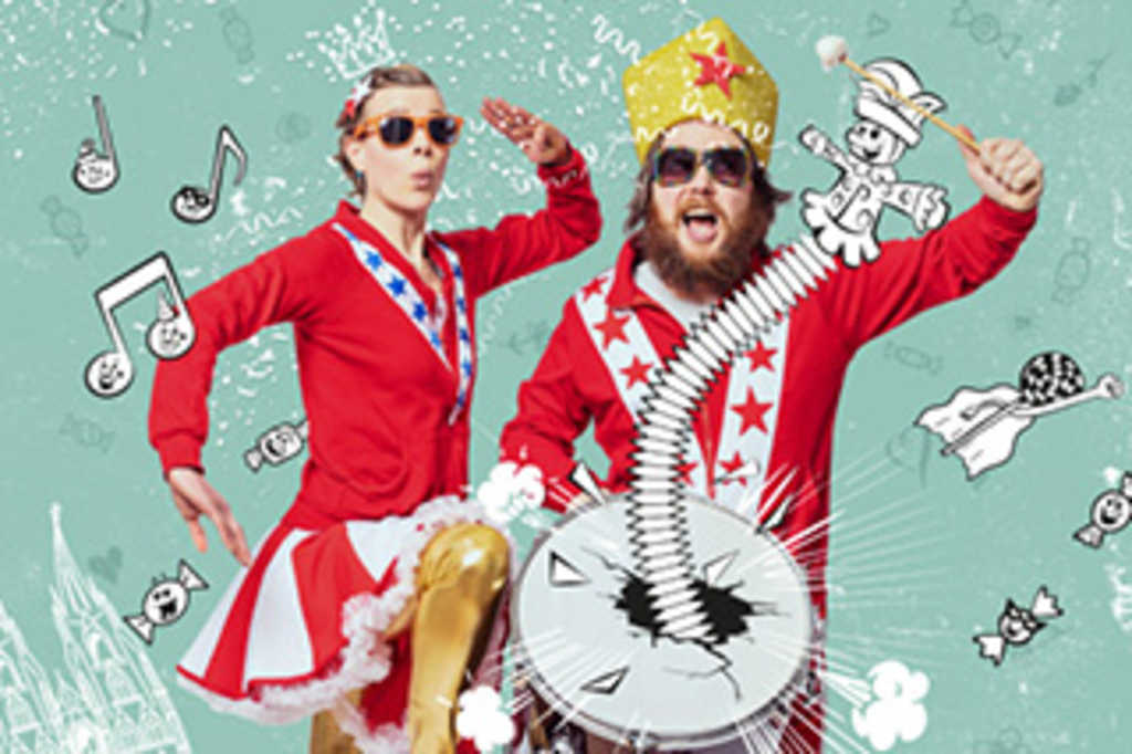 Jeck for Pänz - Foto von Pia und Nino von "Deiner Kinderband" in Karnevalskostümen