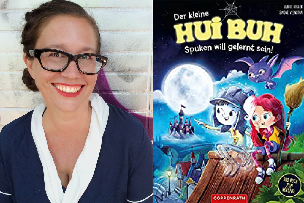 Portrait der Autorin und Abbildung des Buchcovers