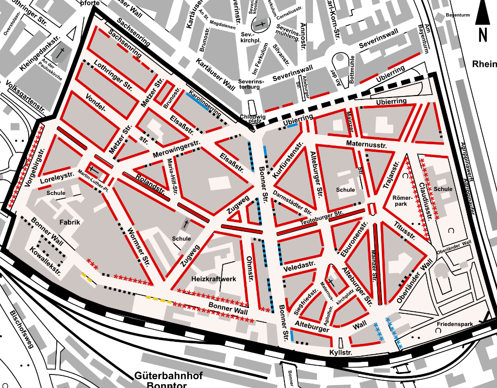 Stadtplanauszug Südliche Neustadt II