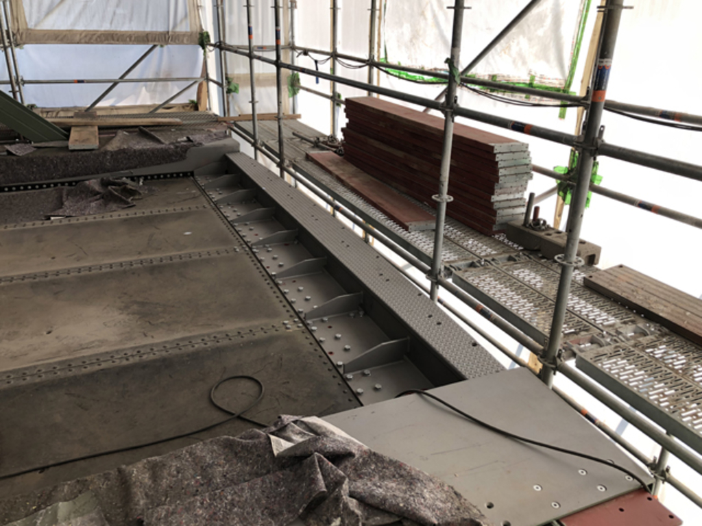 Übergangskonstruktion an der Deutzer Drehbrücke