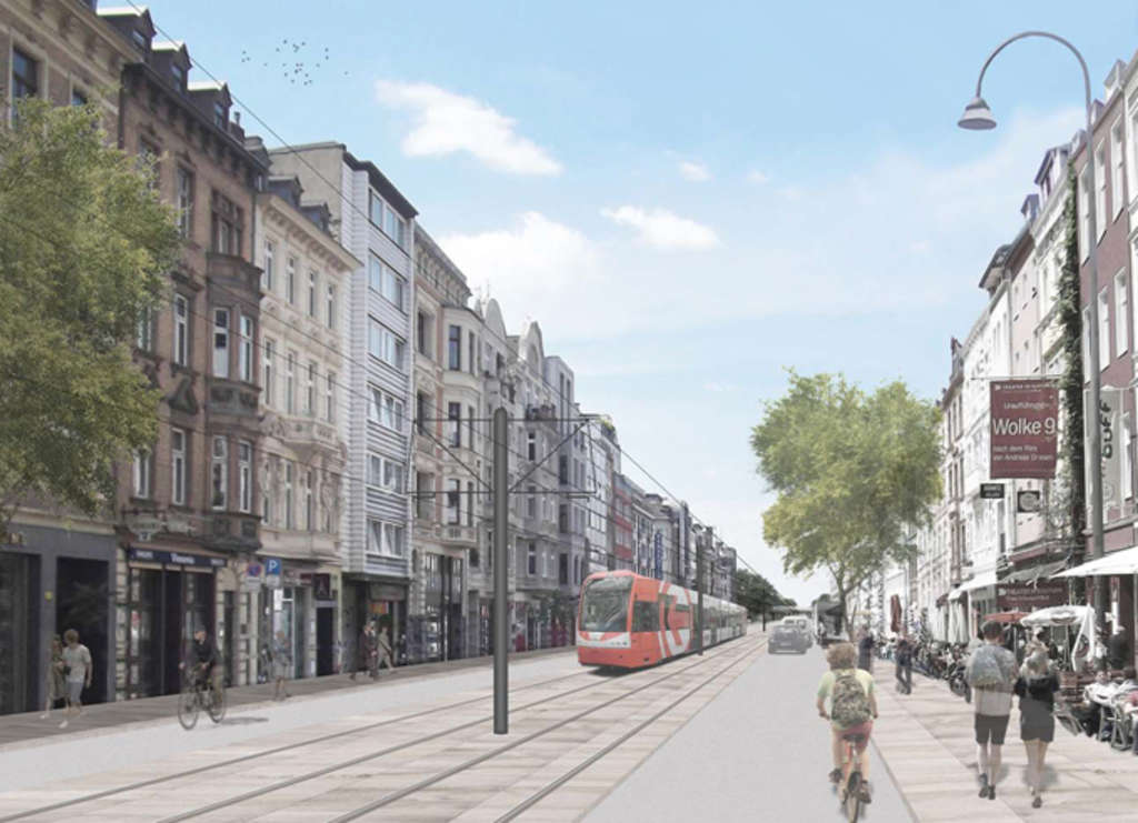Visualisierung der Aachener Straße