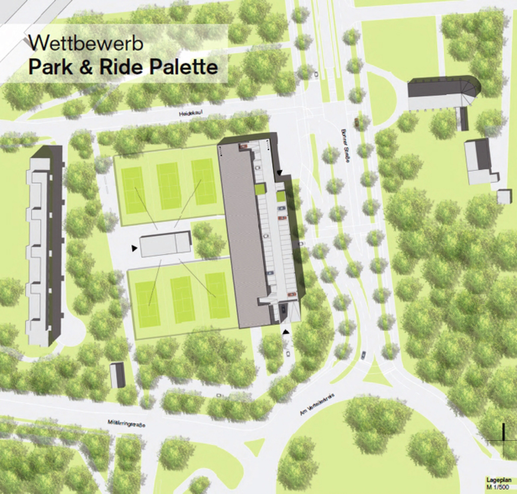 Entwurf der P+R-Palette