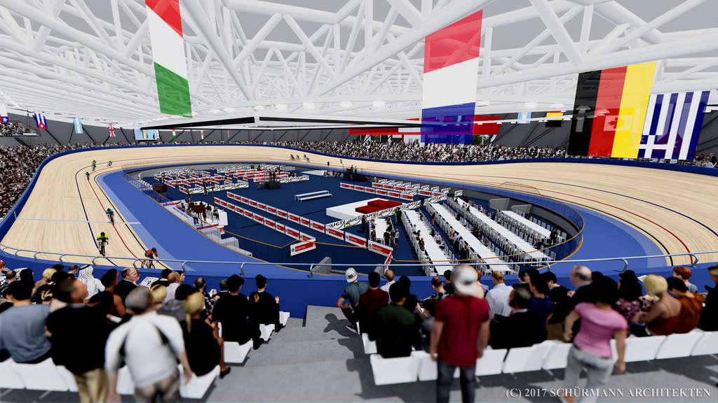 Radstadion Köln - Innenansicht des Leistungszentrum