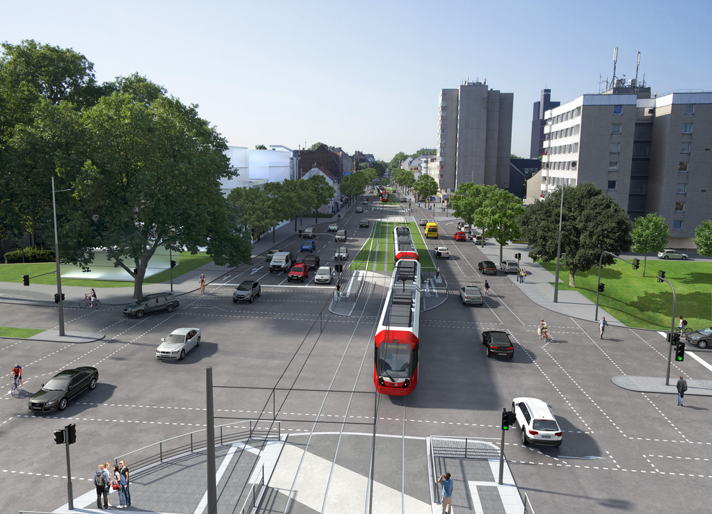 Visualisierung der Kreuzung Marktstraße/Schönhauser Straße