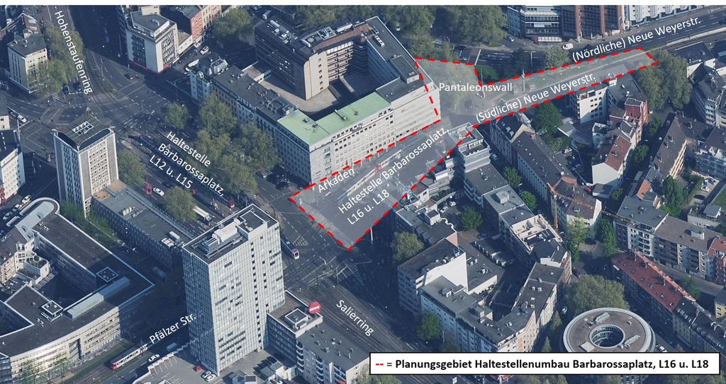 Planungsgebiet Barbarossaplatz