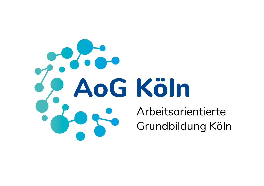 Logo AoG Köln mit Schriftzug Arbeitsorientierte Grundbildung Köln