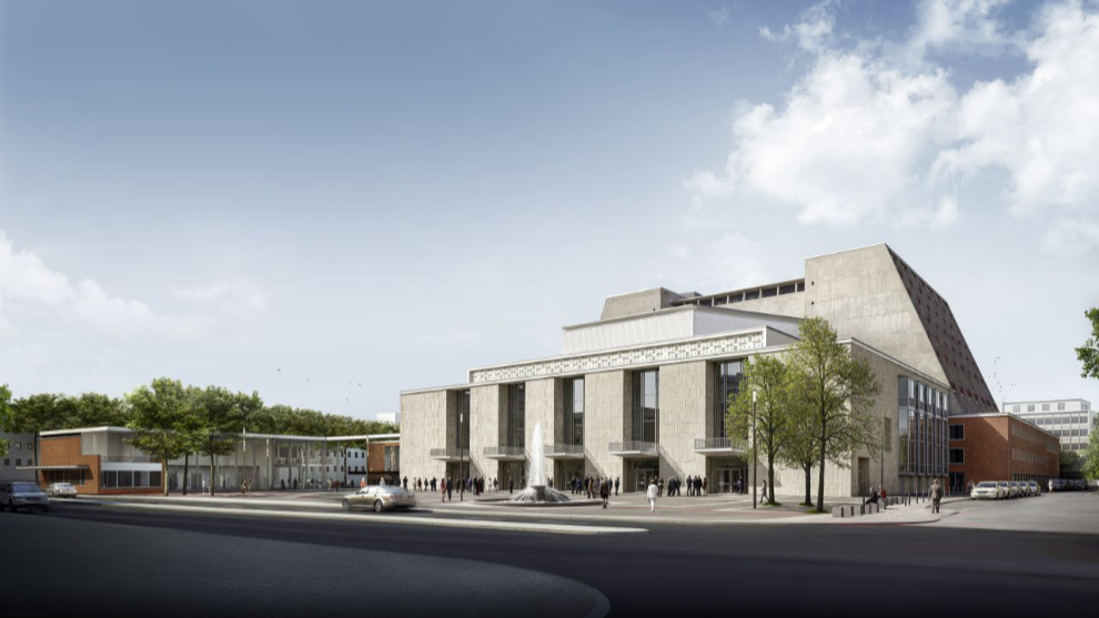 Visualisierung des fertiggestellten Offenbachplatzes