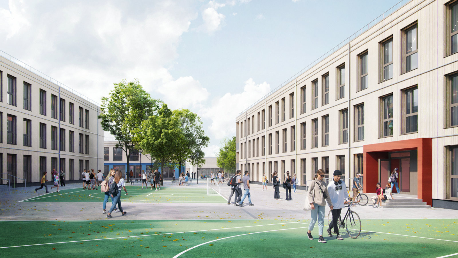 Visualsierung Interim Europaschule