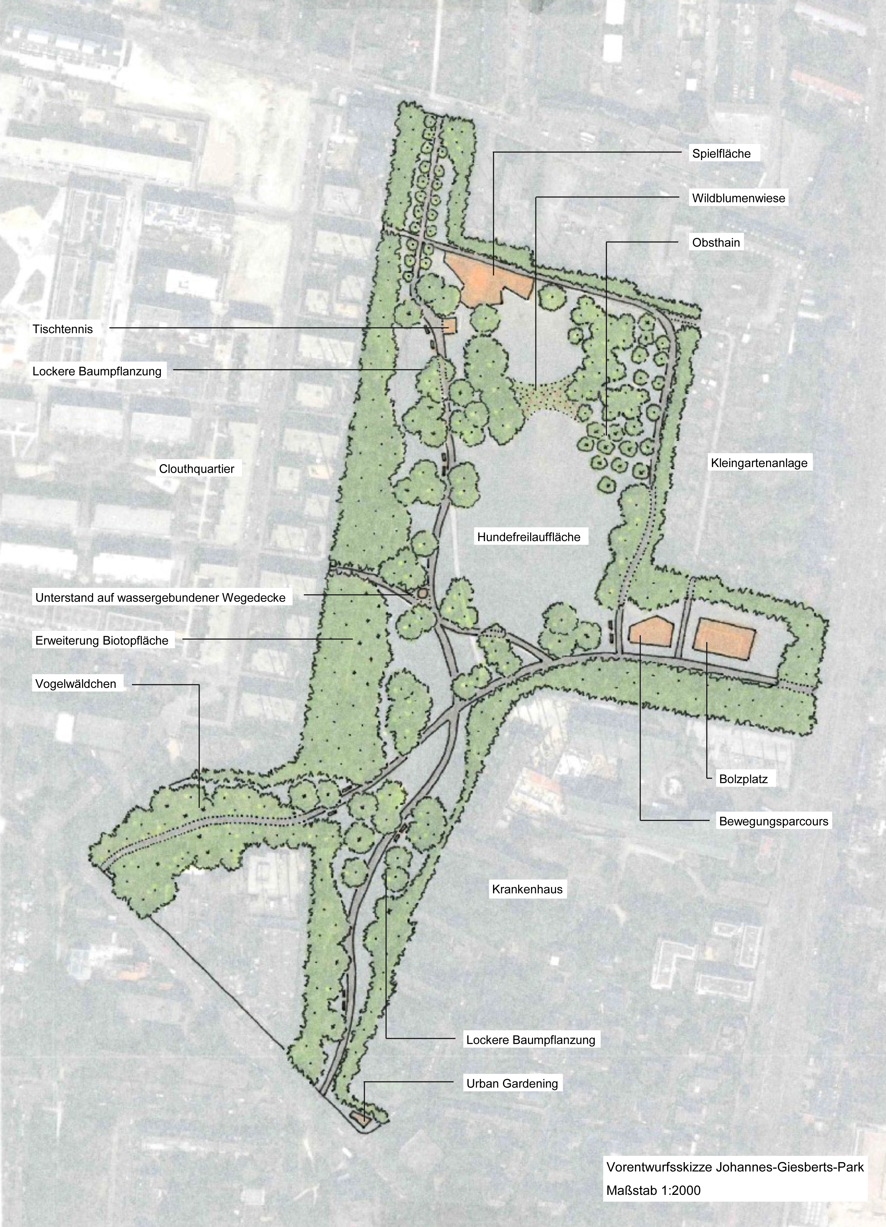 Grafik vom Johannes Giesberts Park