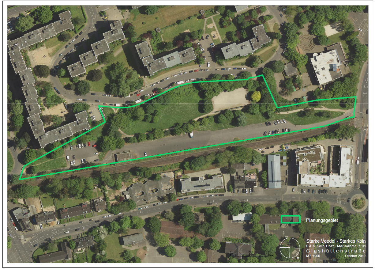 Starke Veedel - Starkes Köln, ISEK Köln-Porz, Maßnahme 3.01, Gla