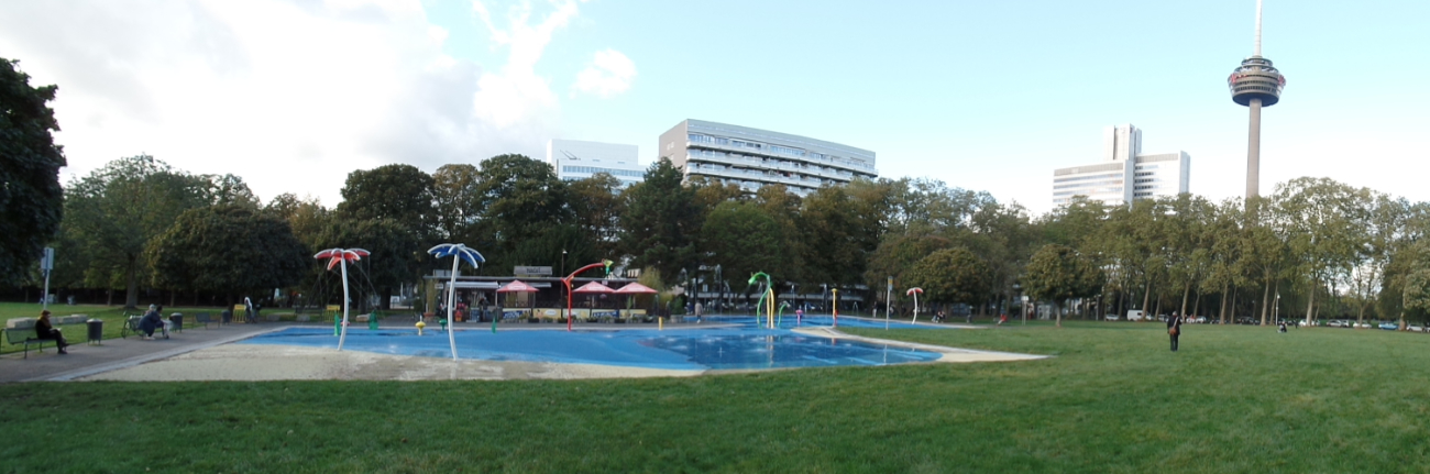 Wasserspielplatz im Inneren Grüngürtel zwischen Venloer und Vogelsanger Straße