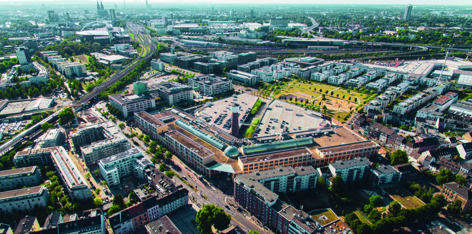 Gebiet Kalk-Arcaden aus der Vogelperspektive