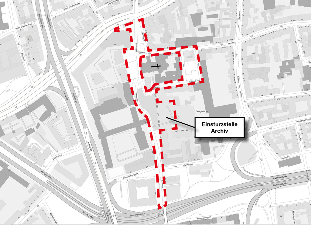 Darstellung und Abgrenzung des Betrachtungsraumes Waidmarkt