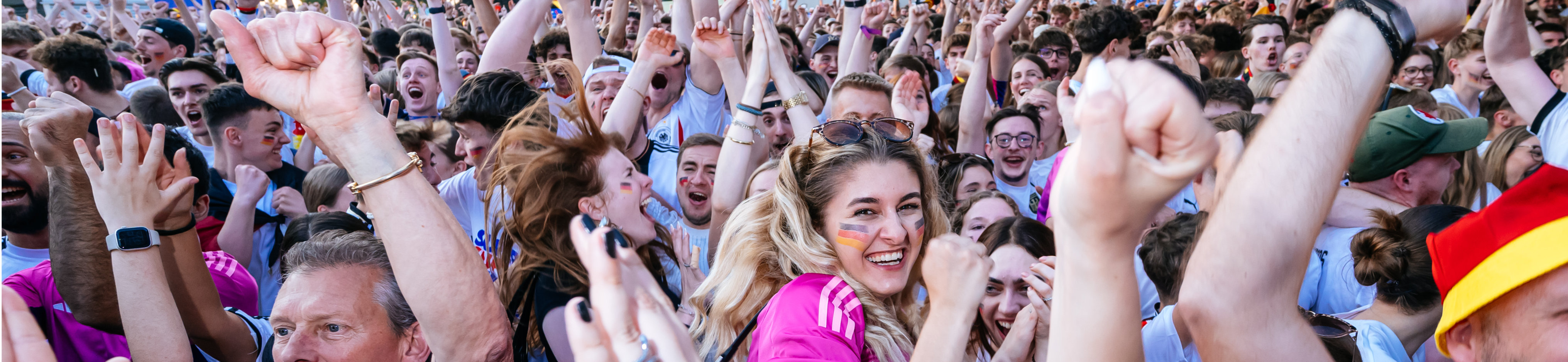Jubelnde Fans