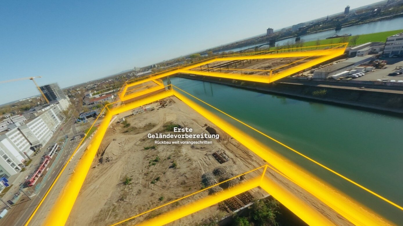 Screenshot zum Film über den Deutzer Hafen