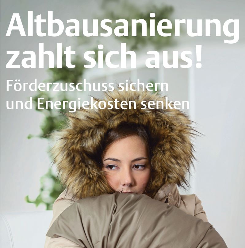Altbausanierung zahlt sich aus! Frierende Frau, © Stadt Köln